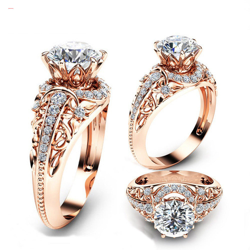 14K Rose Gold Micro Set Rings - Apex Bling