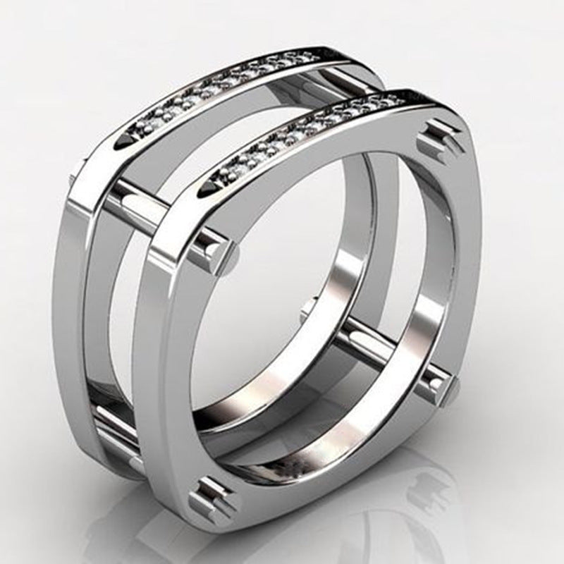 Two Tone Gold Rings - Apex Bling