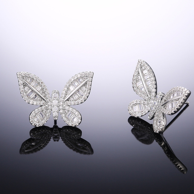 Butterfly Diamond Earrings - Apex Bling