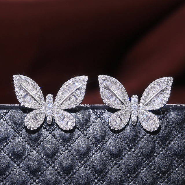 Butterfly Diamond Earrings - Apex Bling