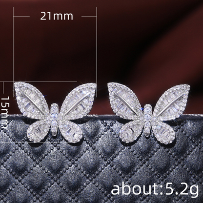 Butterfly Diamond Earrings - Apex Bling