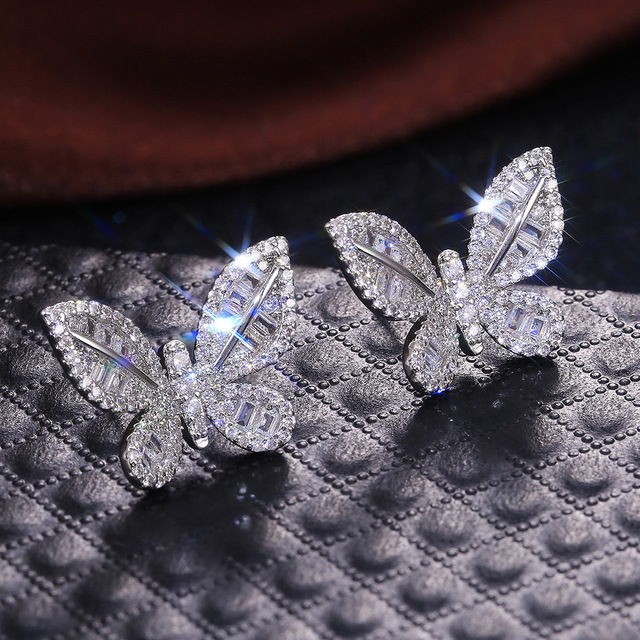 Butterfly Diamond Earrings - Apex Bling